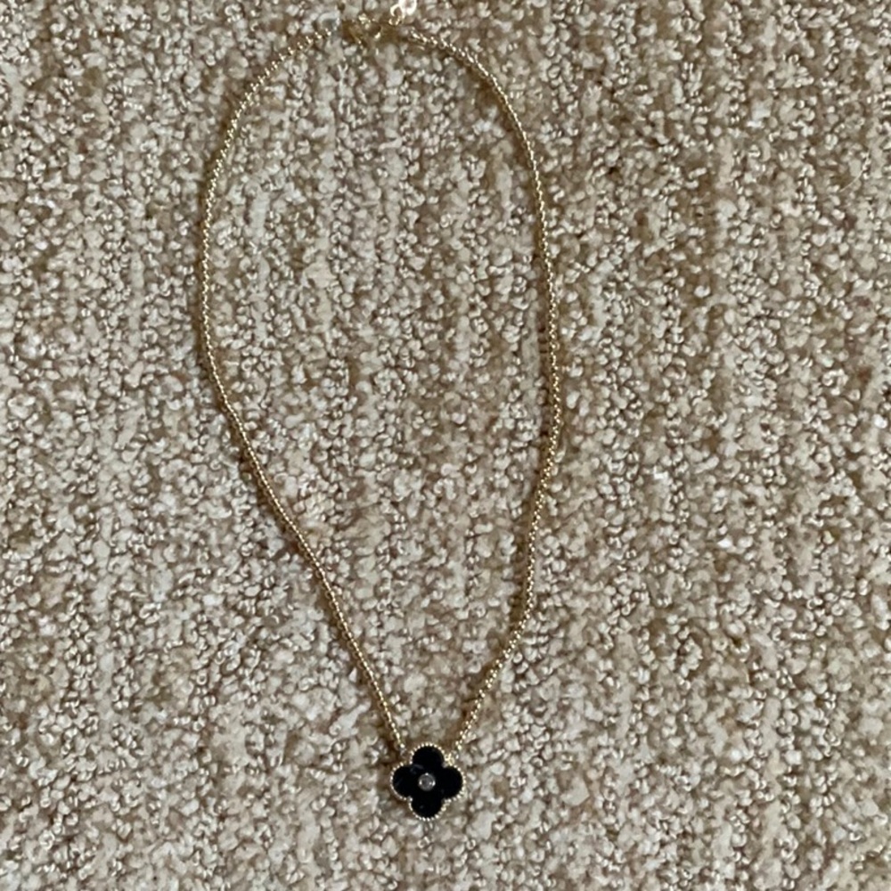Gold Colored 16-18” 4 Motif Costume Necklace